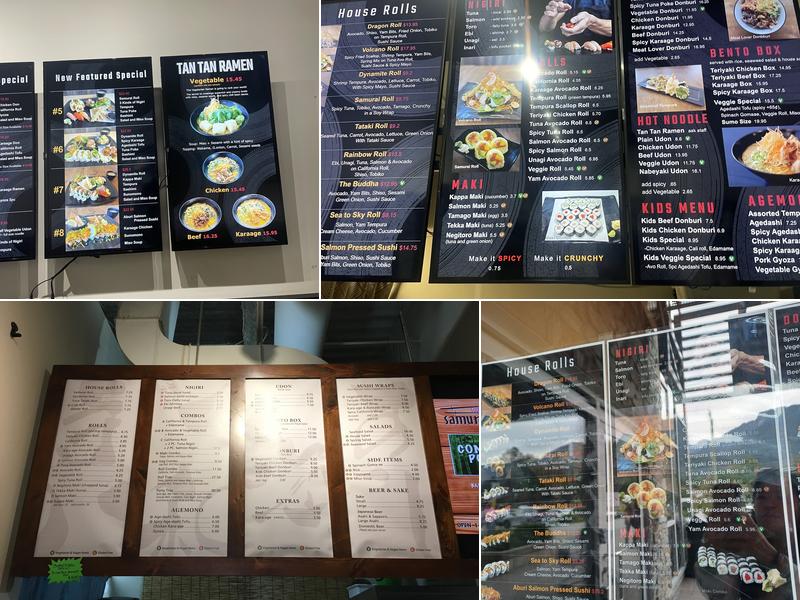 Samurai Sushi Squamish Garibaldi Menu