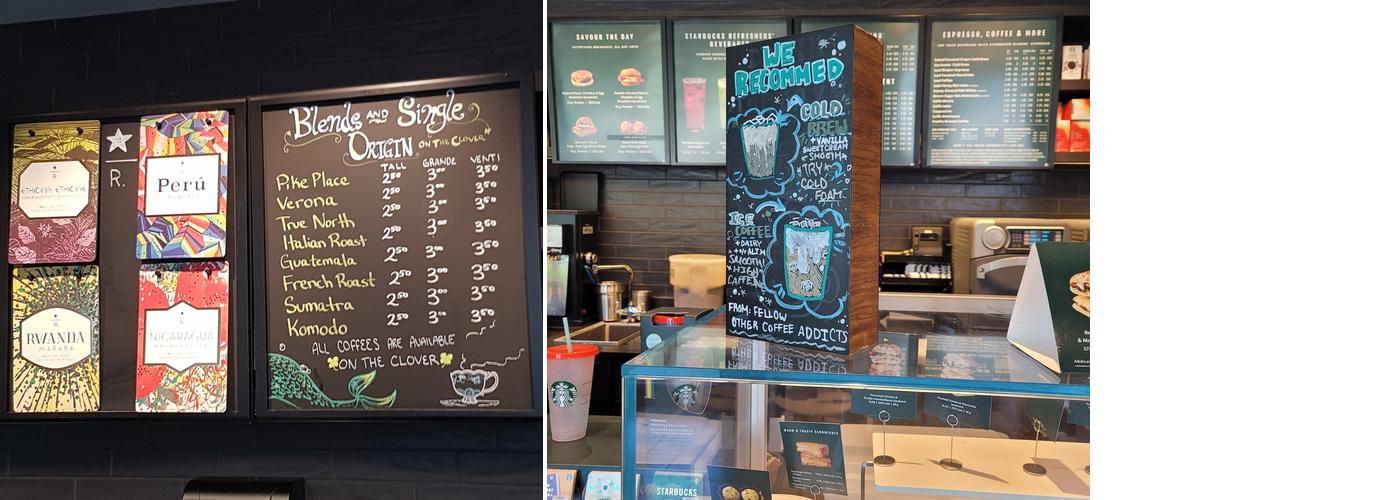 Starbucks Menu