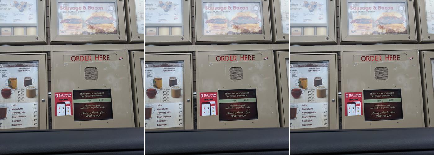 Tim Hortons Menu