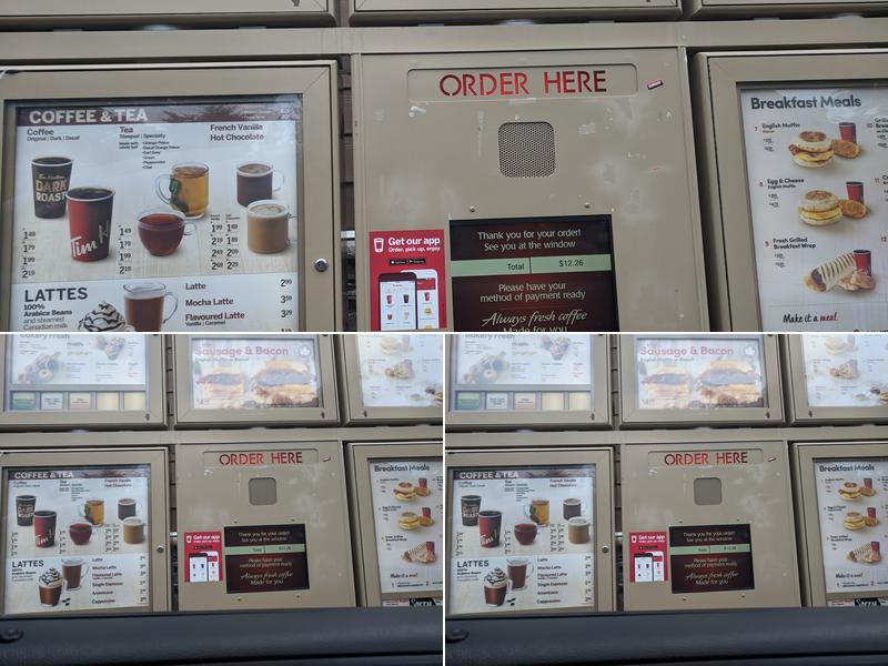 Tim Hortons Menu