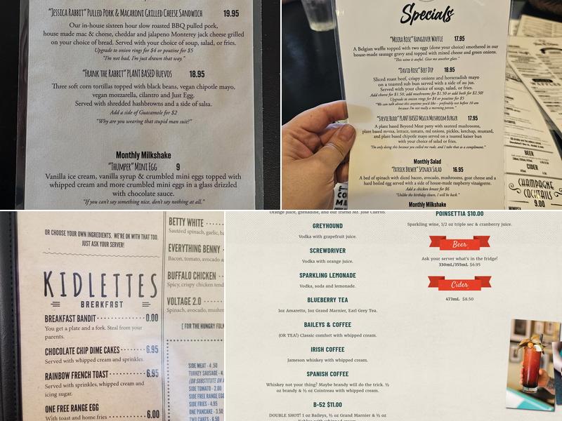 The Five & Dime Diner Menu