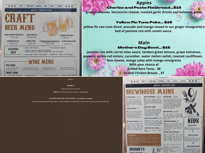 Batch 44 Brewery and Kitchen Menu