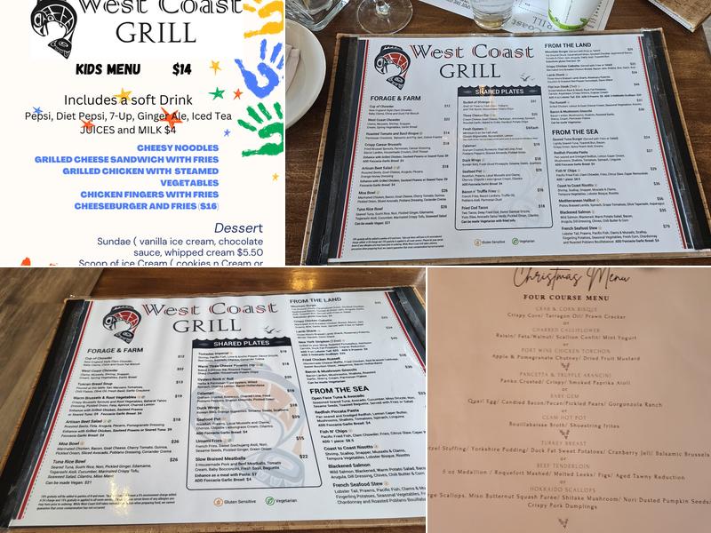 West Coast Grill Menu