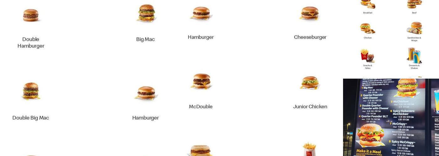 McDonald’s Menu