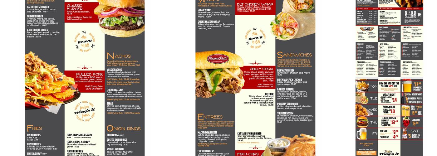 Wing‘N It Menu