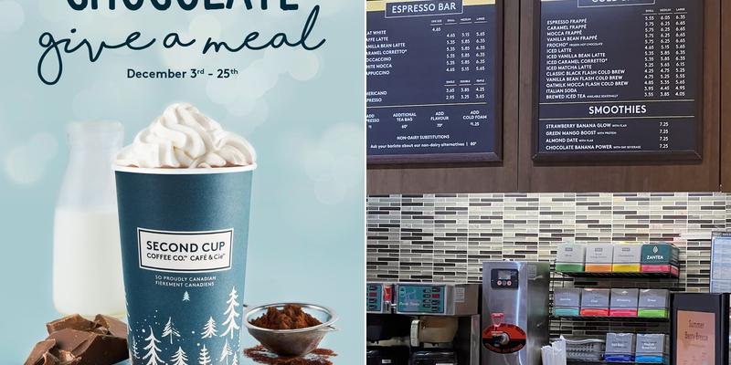 Second Cup Café Menu