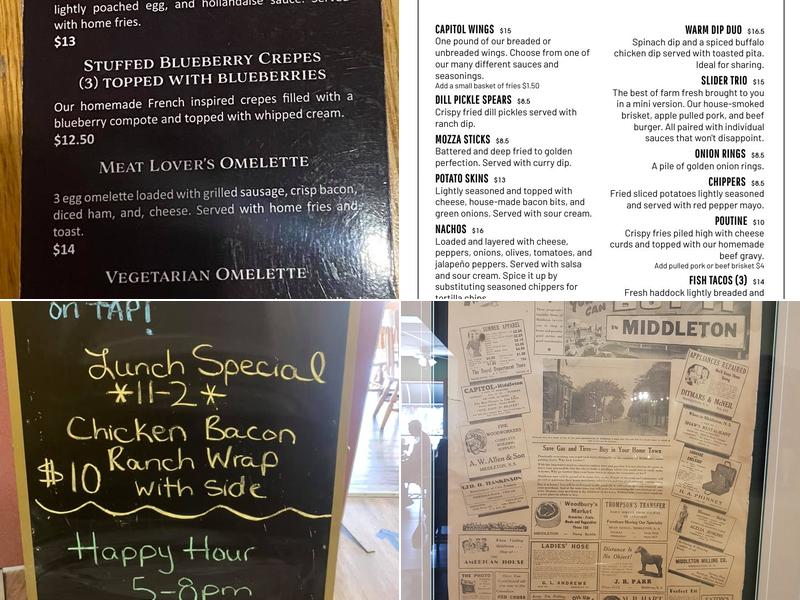 Capitol Pub Menu