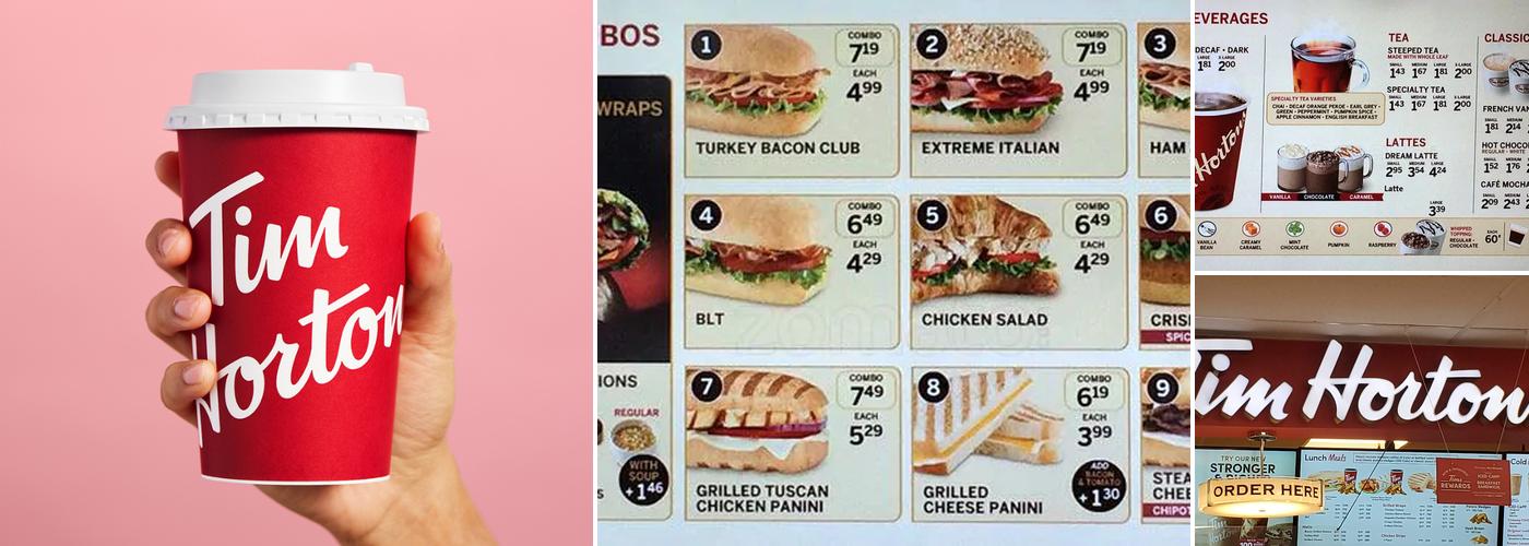 Tim Hortons Menu