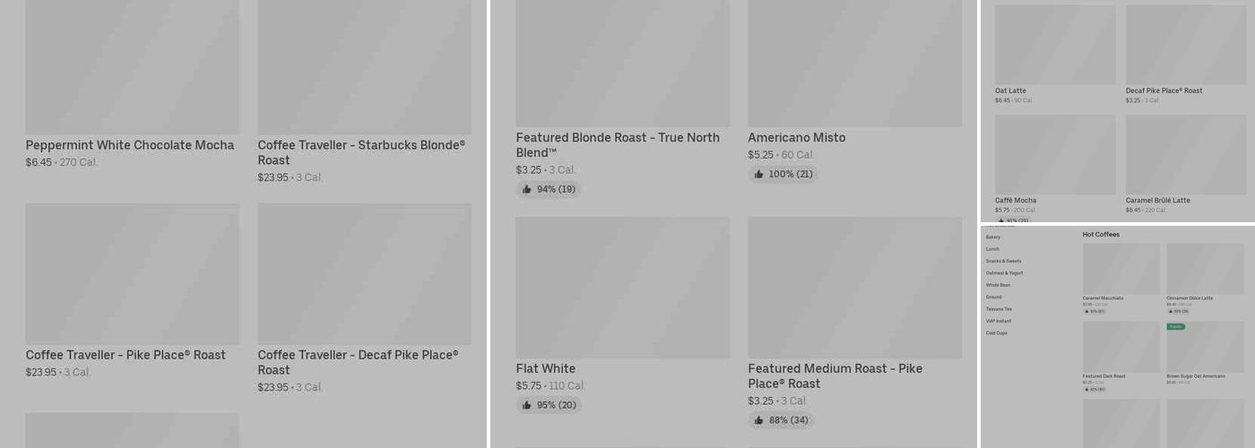 Starbucks Menu