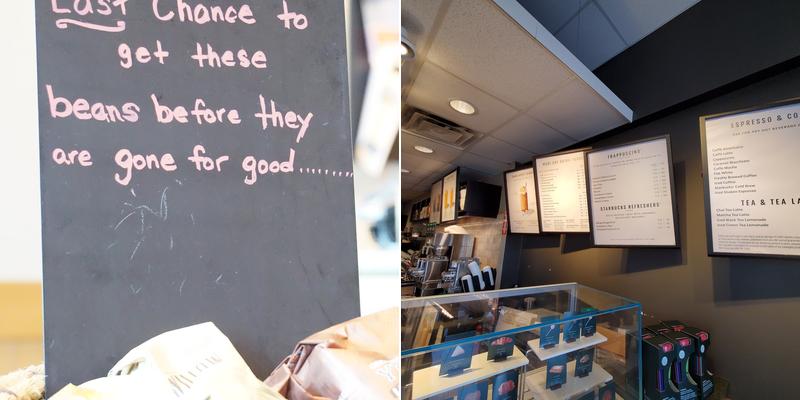 Starbucks Menu