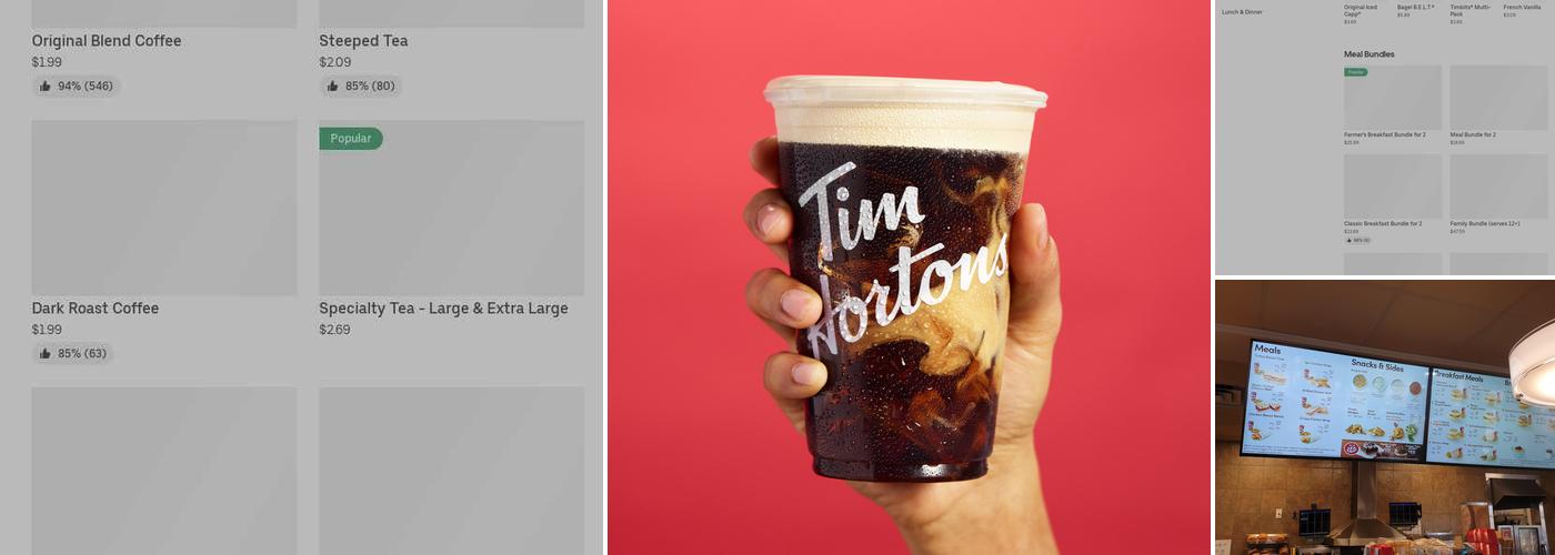 Tim Hortons Menu