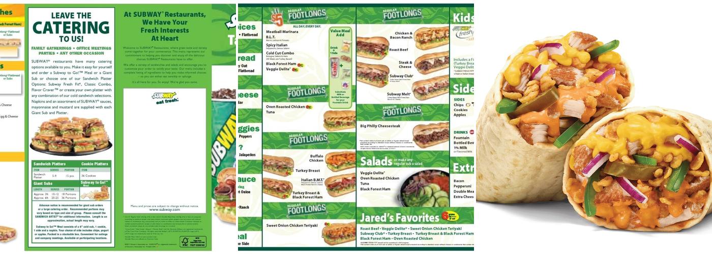 Subway Menu