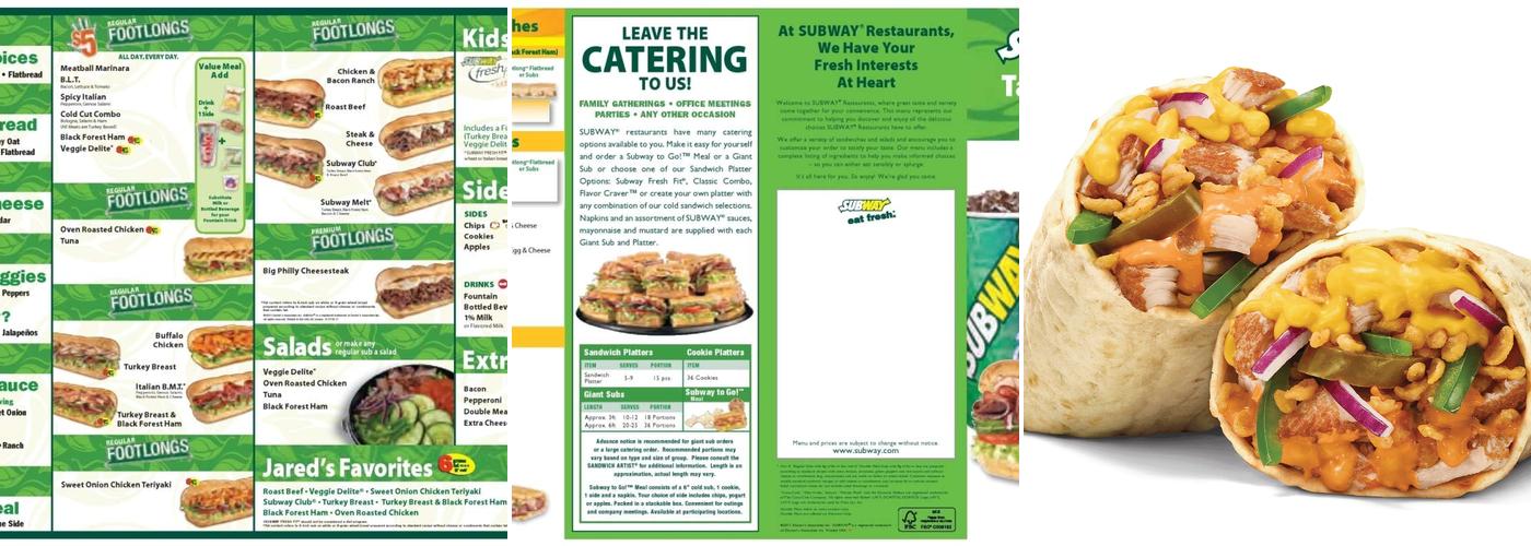 Subway Menu