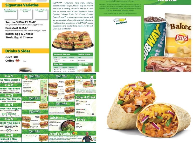 Subway Menu