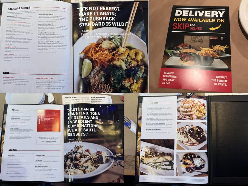 Jack's Ancaster Menu