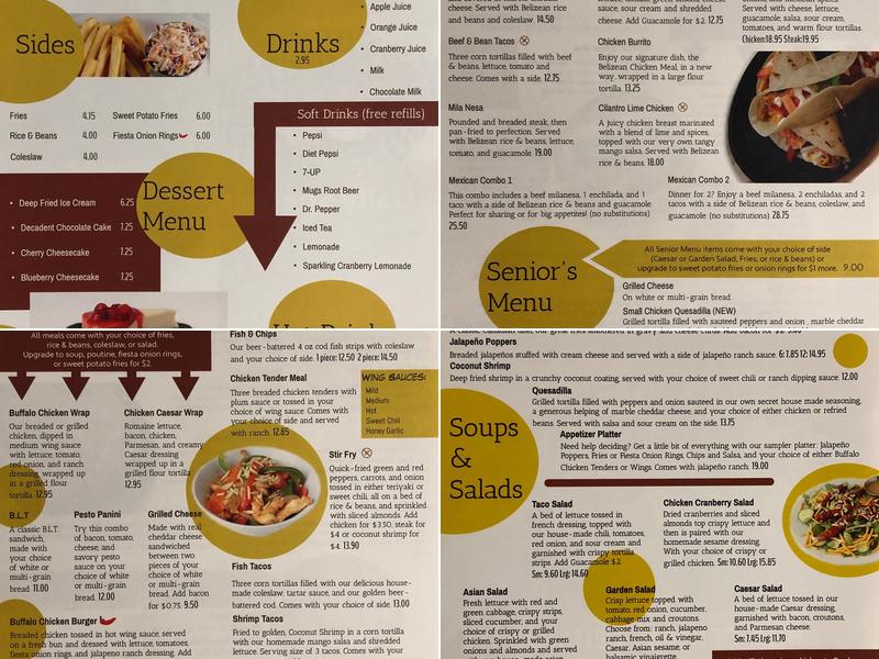 The Family Central Menu