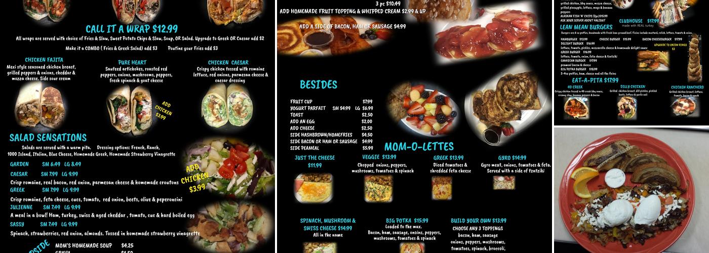 Potka's Kitchen Menu