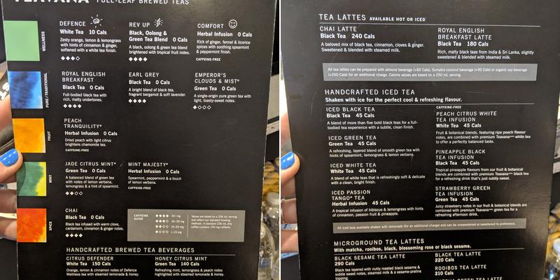 Starbucks Menu