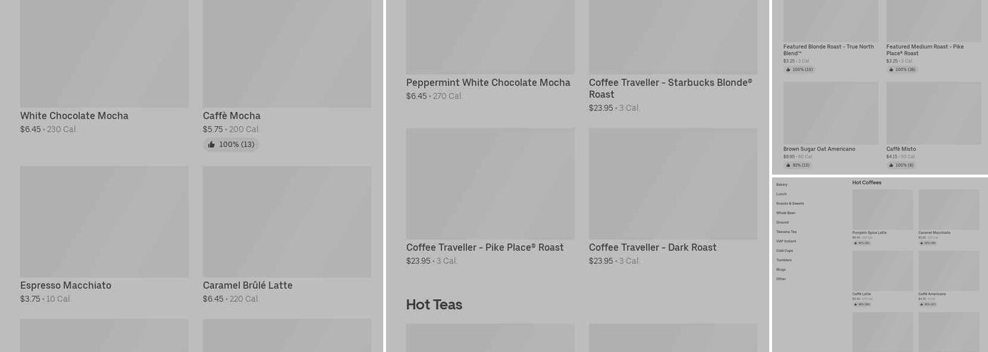 Starbucks Menu