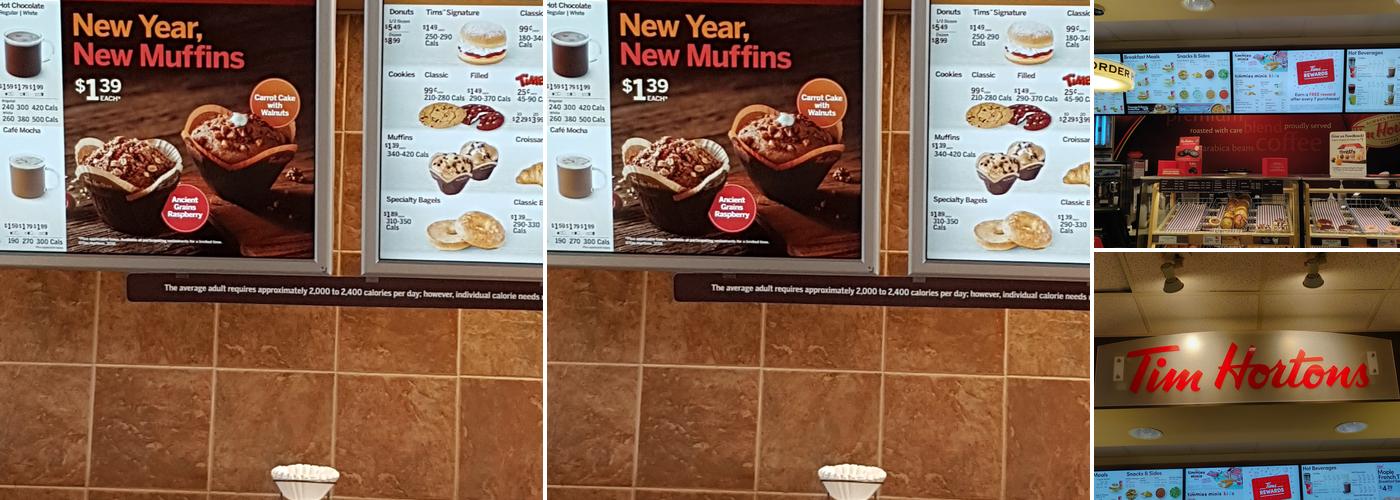 Tim Hortons Menu