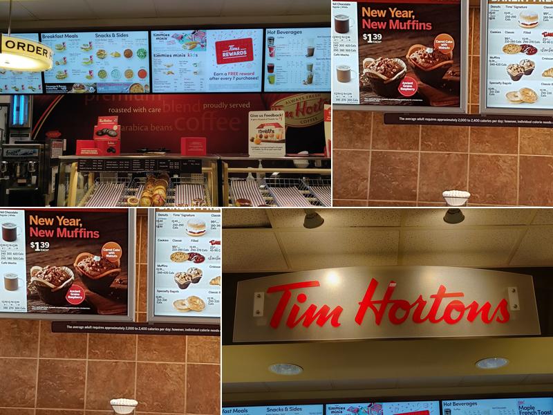 Tim Hortons Menu