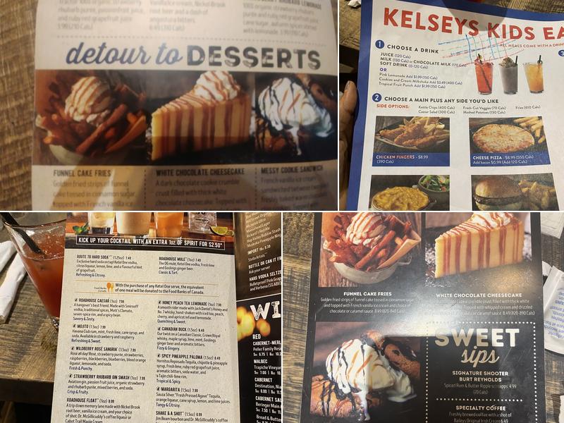 Kelseys Original Roadhouse Menu