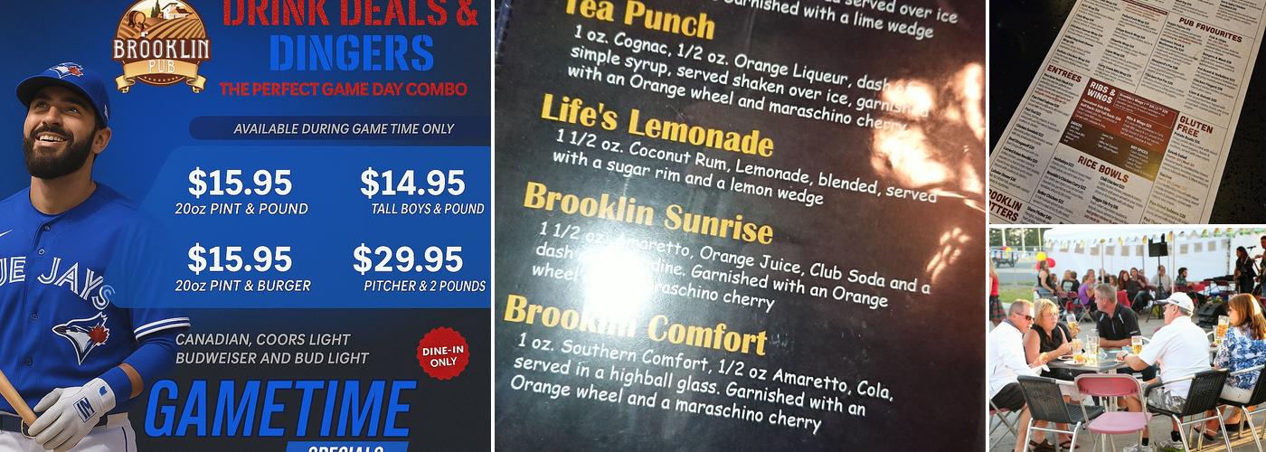 Brooklin Pub Menu