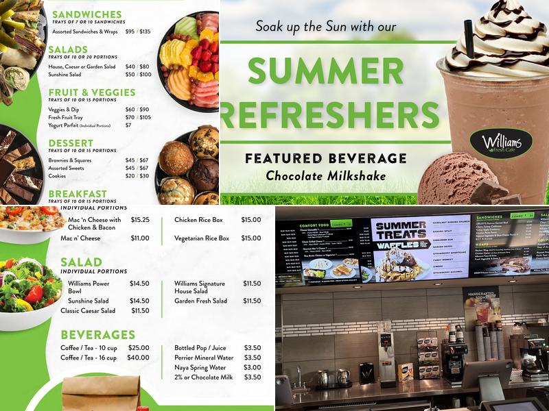 Williams Fresh Cafe Menu