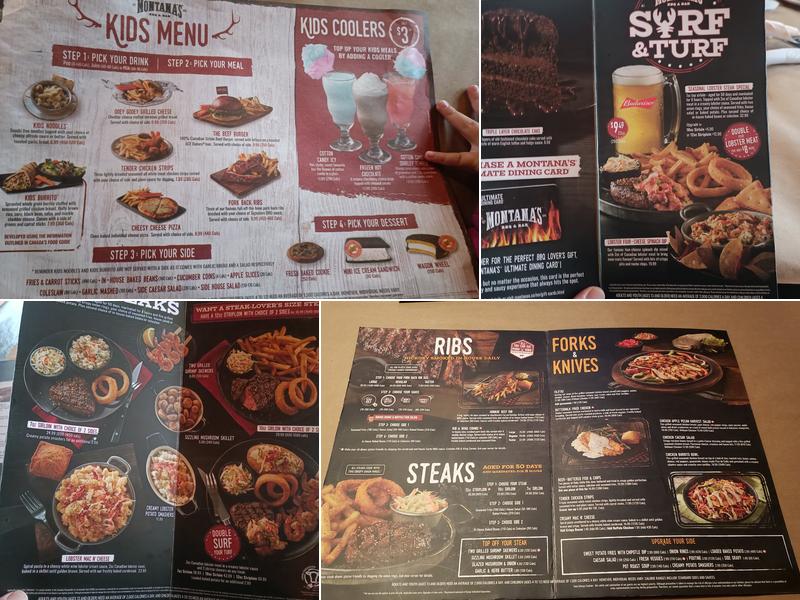 Montana’s BBQ & Bar Menu