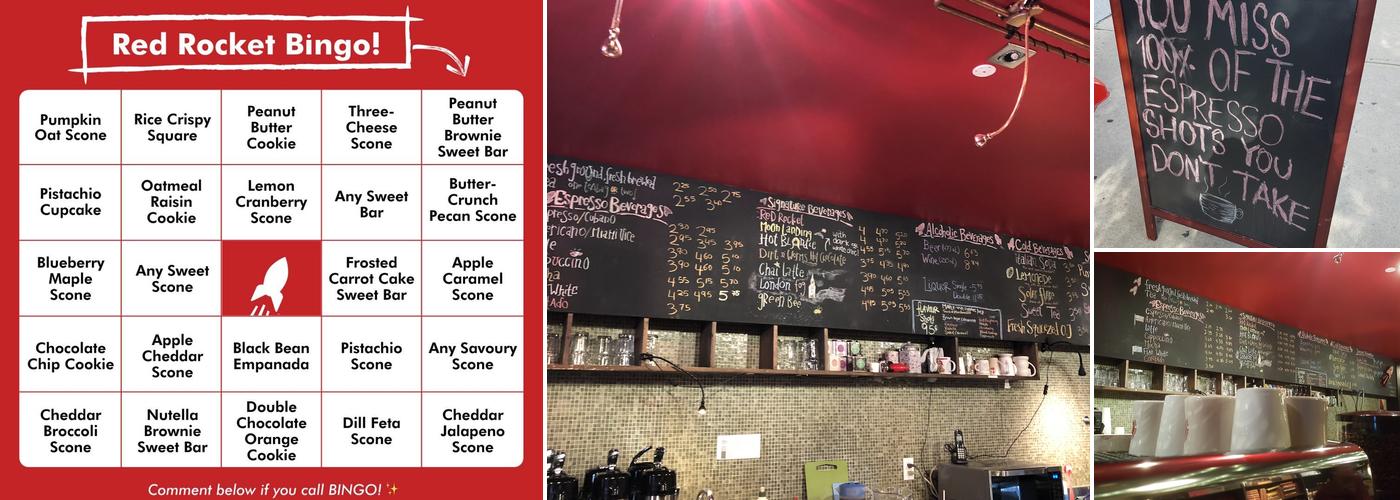 Red Rocket Coffee Menu