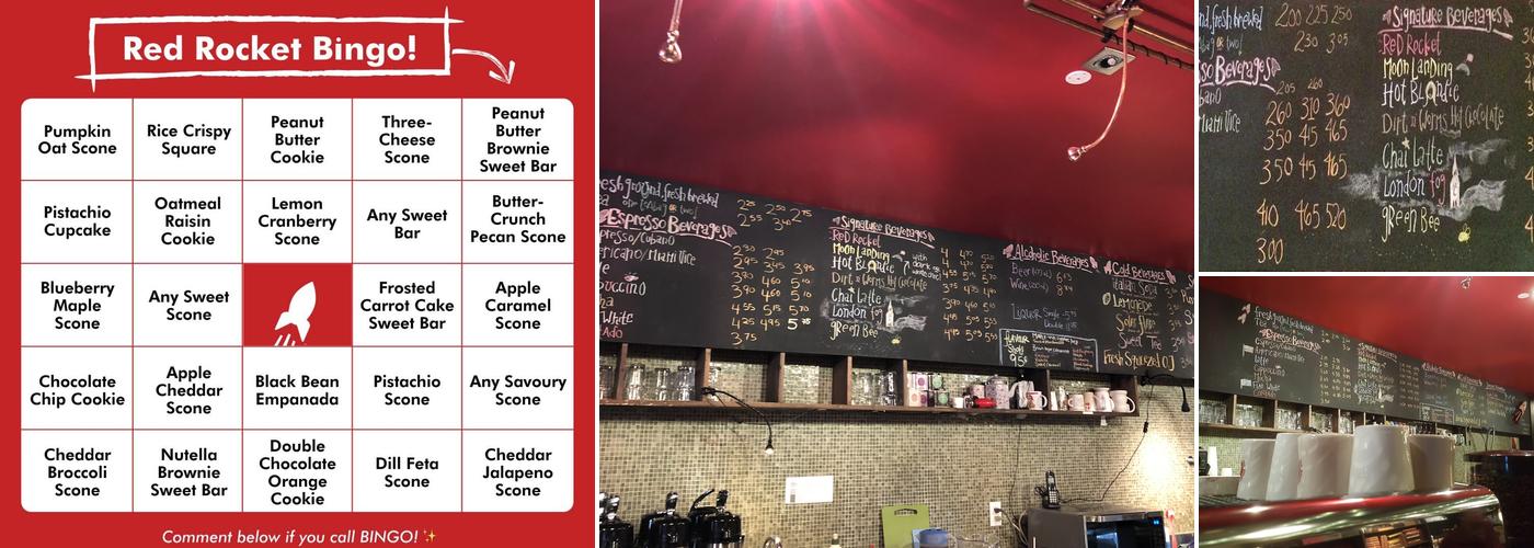 Red Rocket Coffee Menu