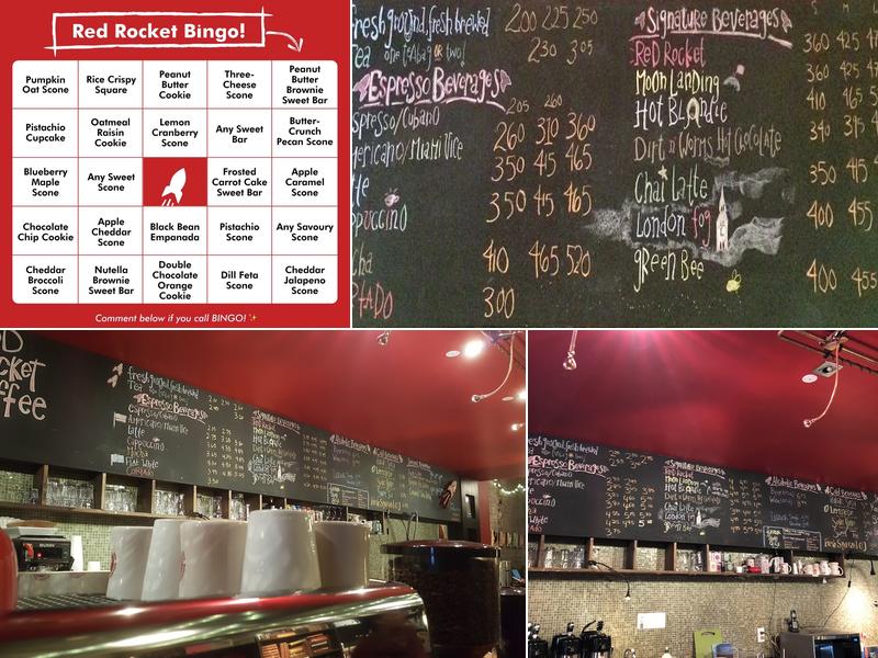 Red Rocket Coffee Menu