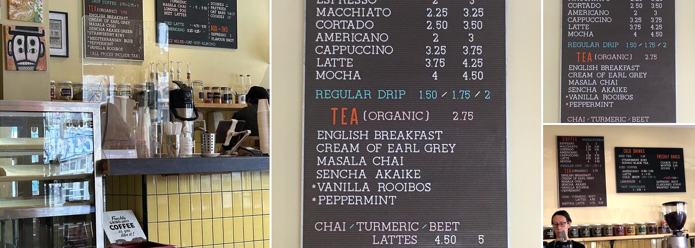 SUPERNOVA Coffee Menu