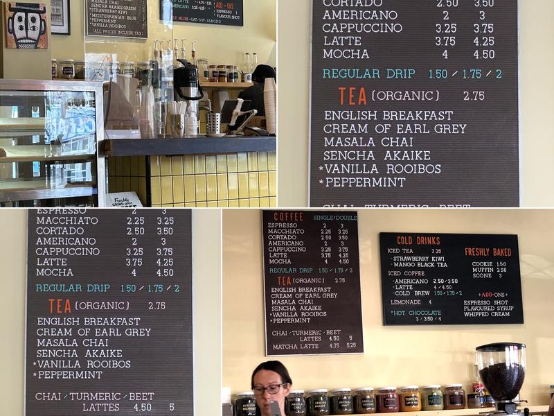 SUPERNOVA Coffee Menu