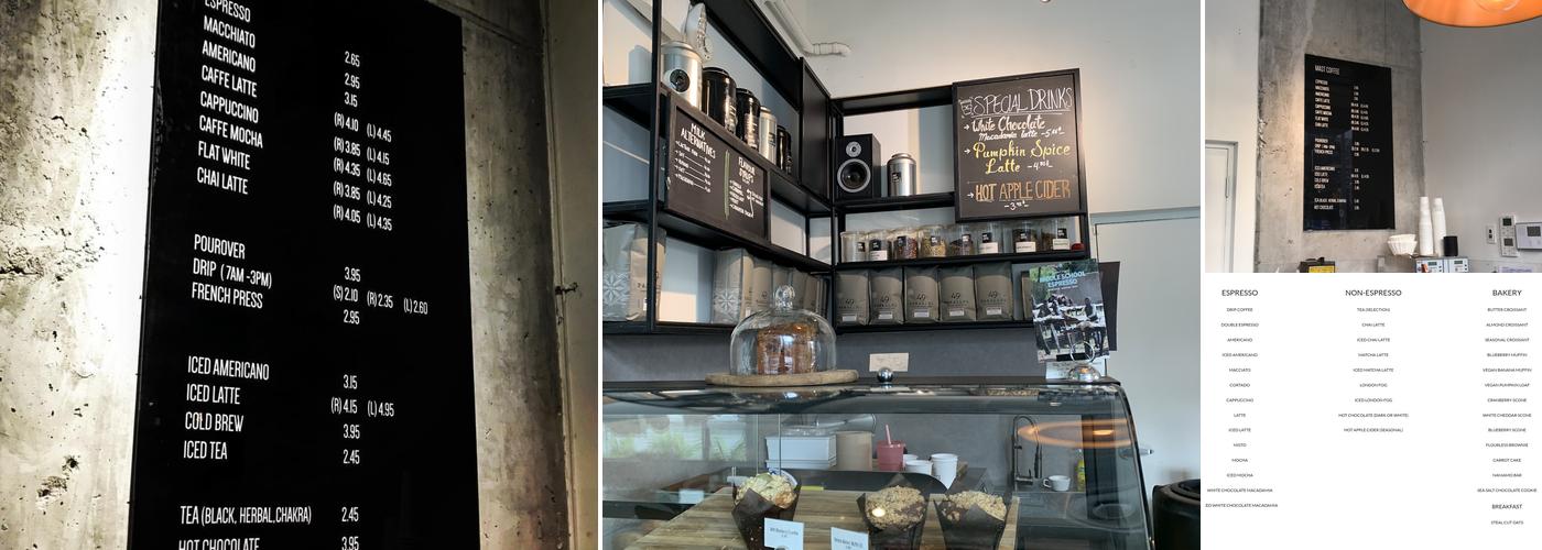 Mast Coffee Menu
