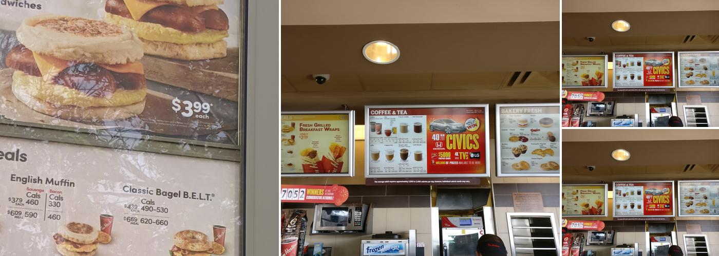 Tim Hortons Menu