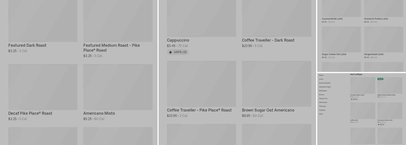Starbucks Menu