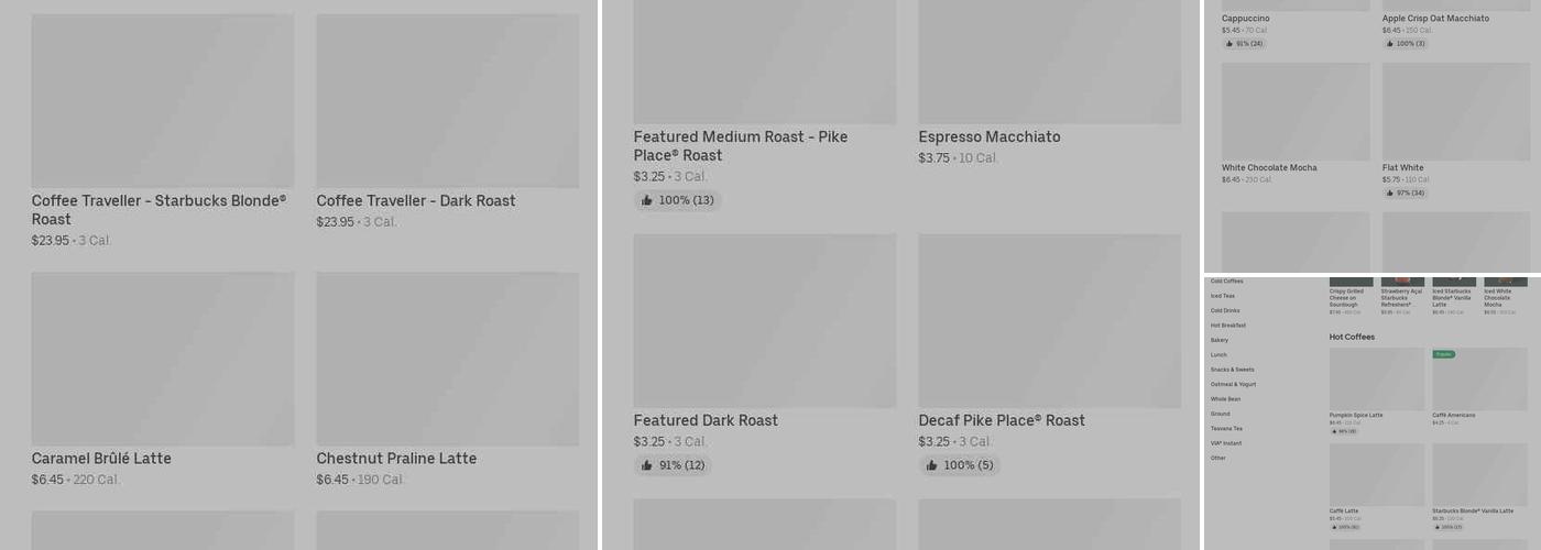 Starbucks Menu