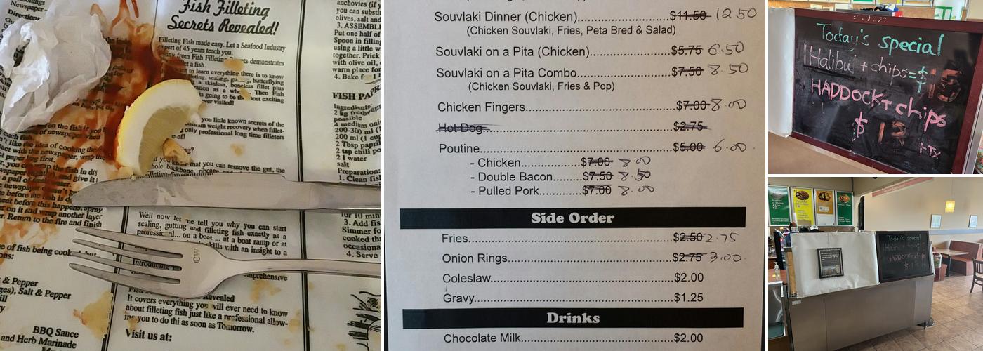 J's Fish & Chips Menu