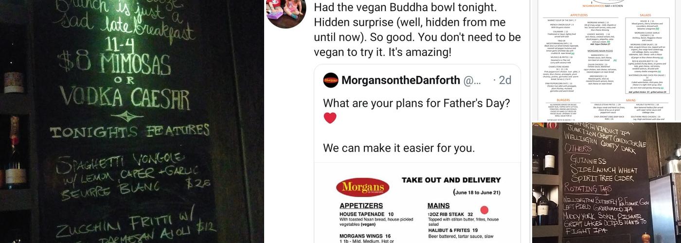 Morgans On The Danforth Menu