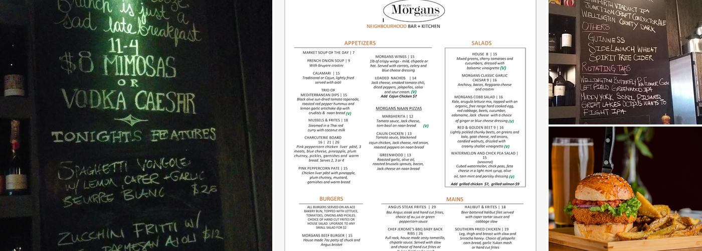 Morgans On The Danforth Menu