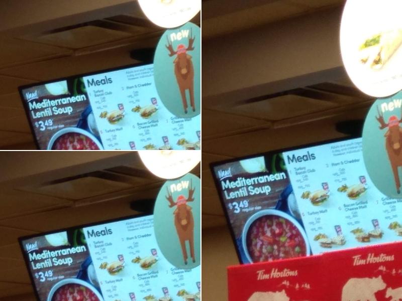 Tim Hortons Menu