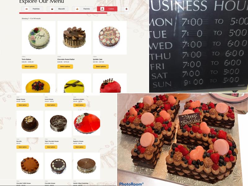 Simply Biscotti Menu