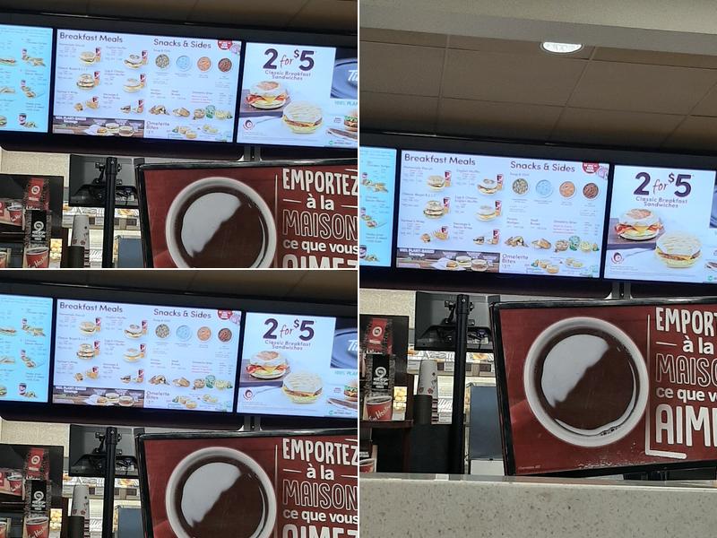 Tim Hortons Menu