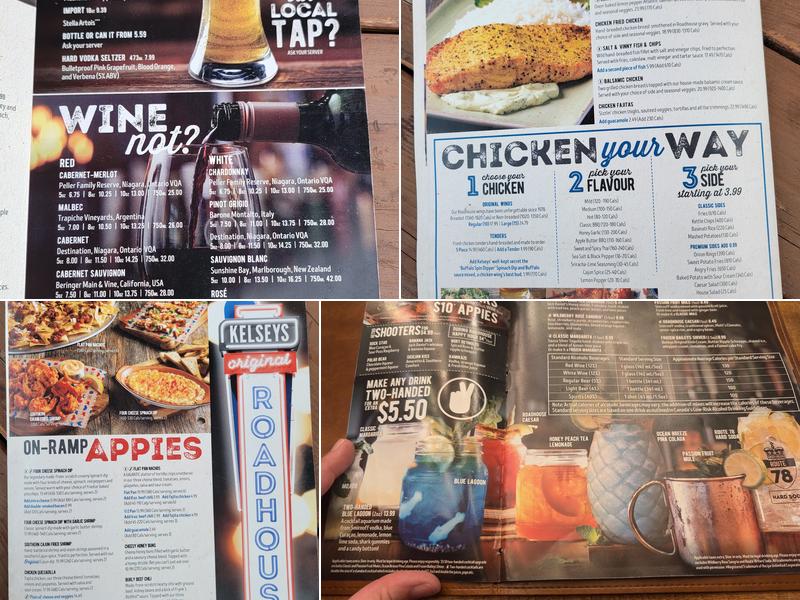 Kelseys Original Roadhouse Menu