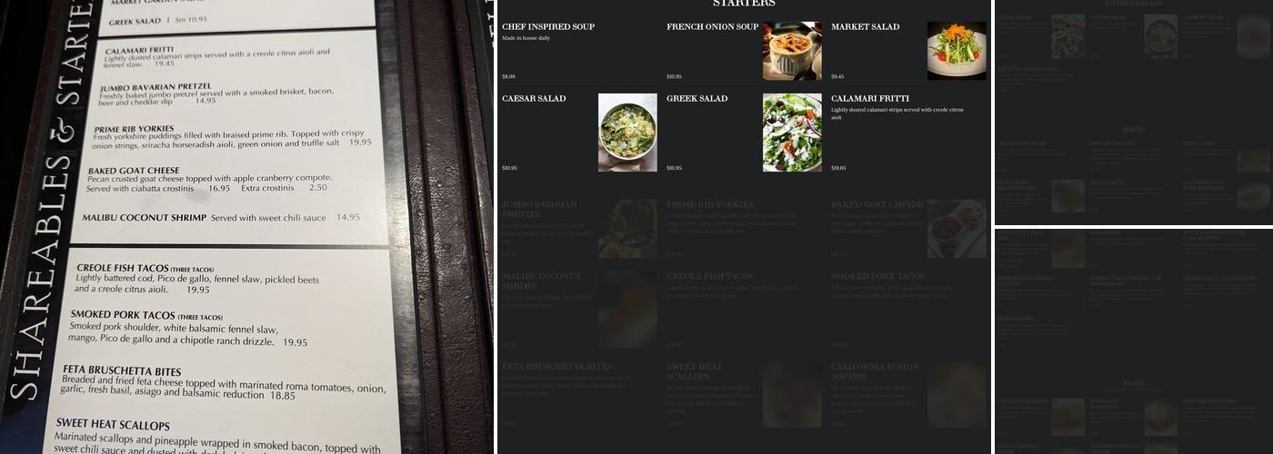 The Watermark Taphouse & Grille Menu