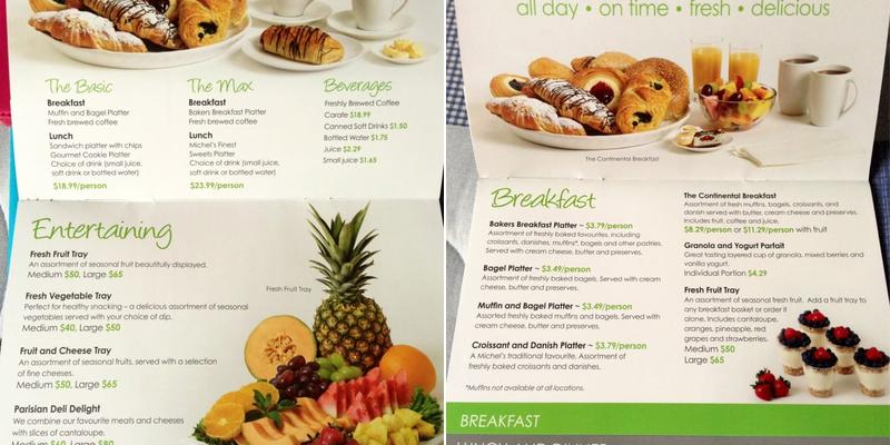 Cheal's Bakery Cafe Menu