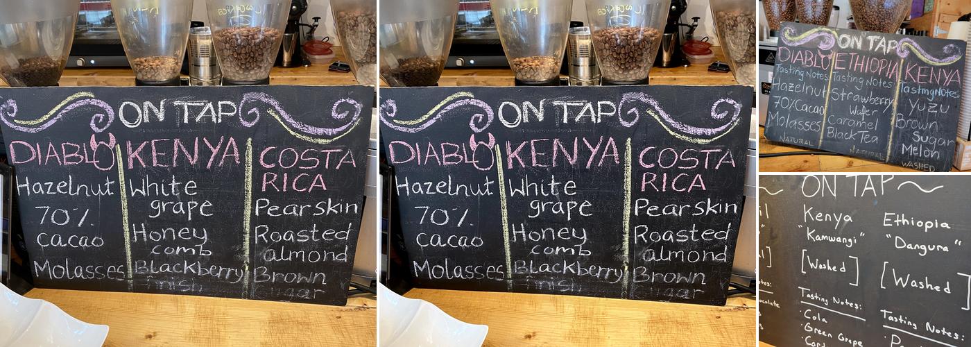Fahrenheit Coffee Menu