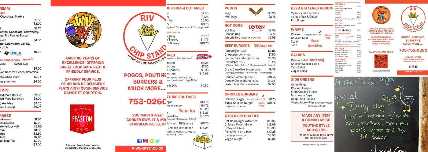 Riv Chip Stand Menu