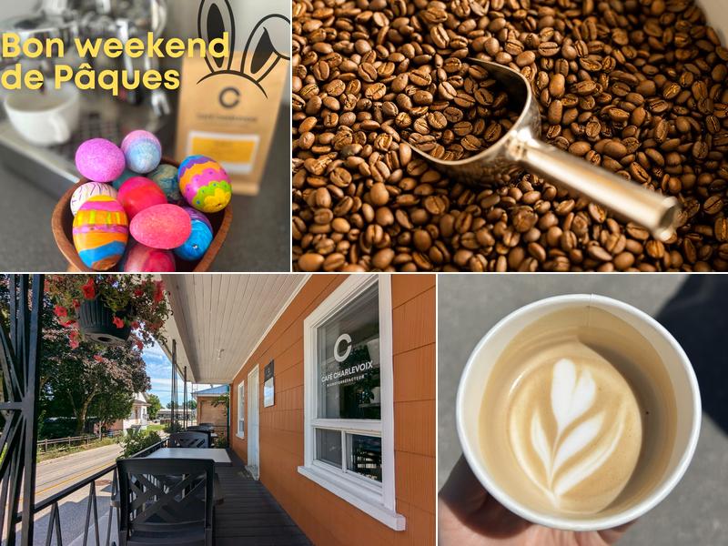 Café Charlevoix, microtorréfacteur 20 Rue-Sainte Anne, Baie-Saint-Paul